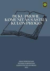 Buku Profil Komunitas Sastra Kulon Progo